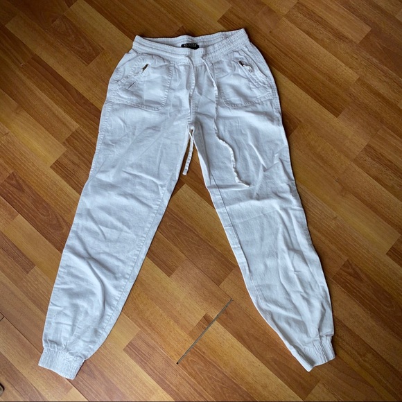 WHITE CROPPED PANTS - Picture 2 of 7